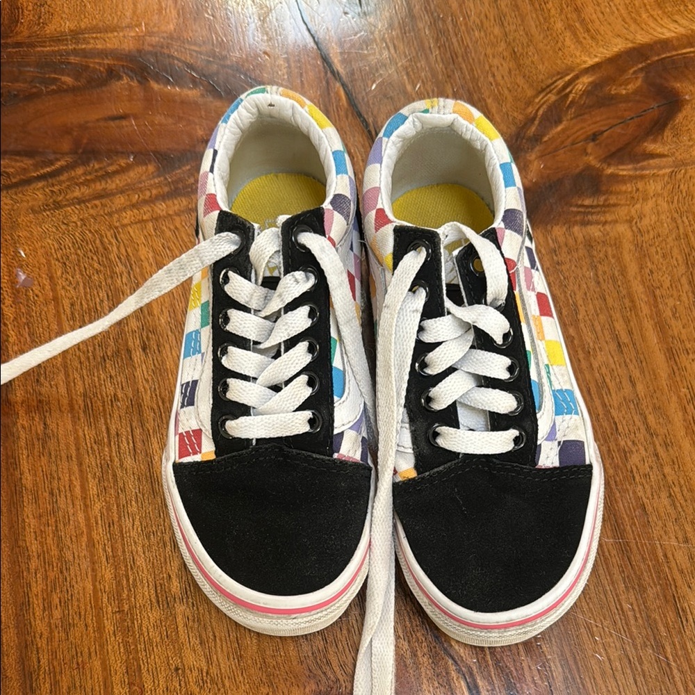 Vans Multicolor Checkered Kids Sneakers